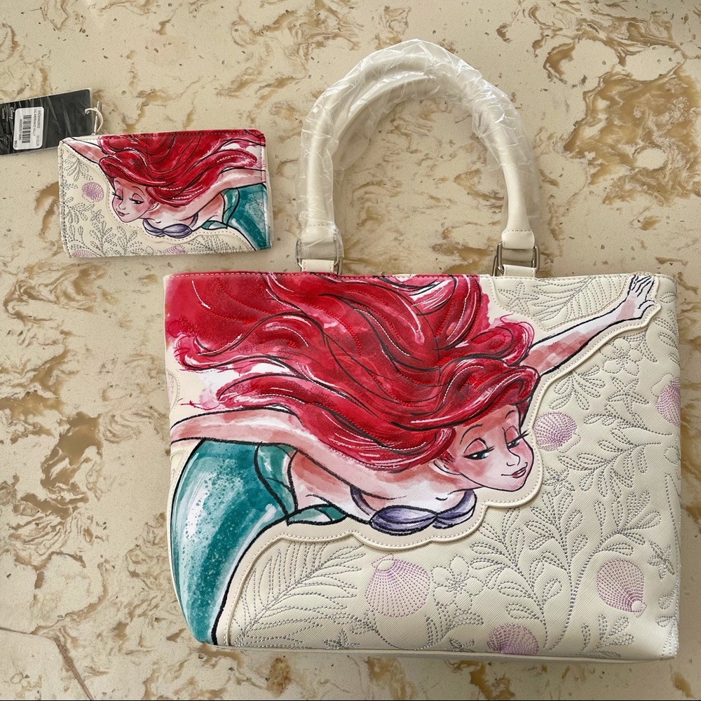 Disney Loungefly Little Mermaid Purse & Wallet